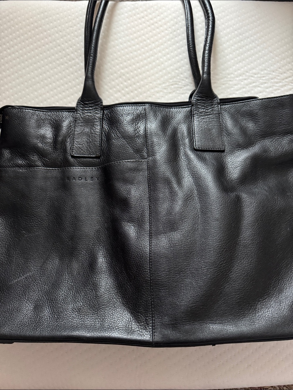 RADLEY LONDON Black Leather Laptop Tote